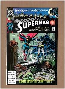 Superman #44 DC Comics 1990 Dark Knight Over Metropolis Batman VF 8.0