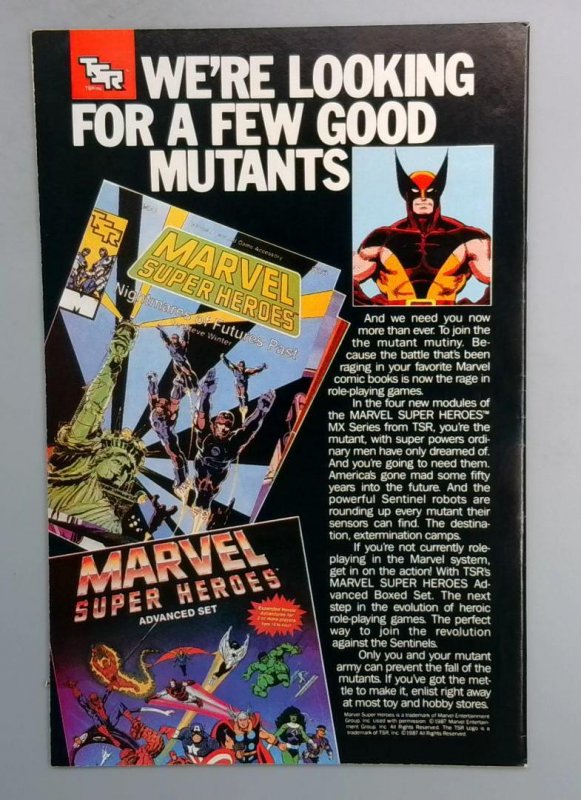 Uncanny X-Men #227 NM Fall of the Mutants Marvel 1988 TW1