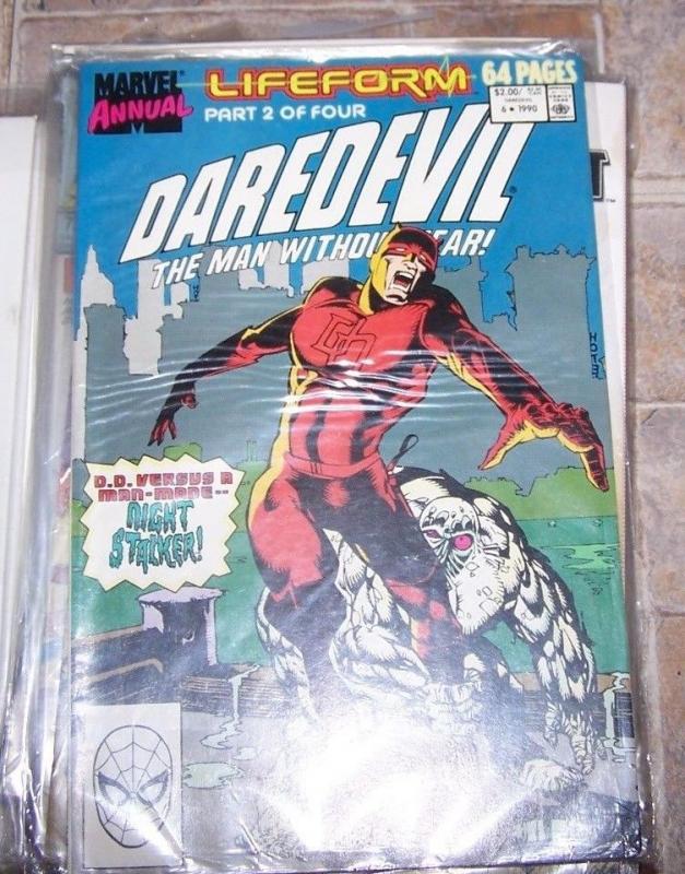 DAREDEVIL comic annual  # 6 1990 lifeform pt 2 of 4 night stalker 