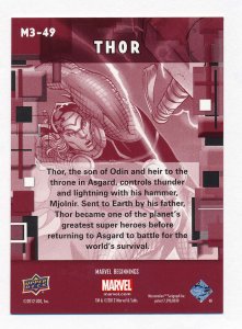 Upper Deck 2012 Marvel Beginnings III Micromotion Card #49 Thor NM/MT