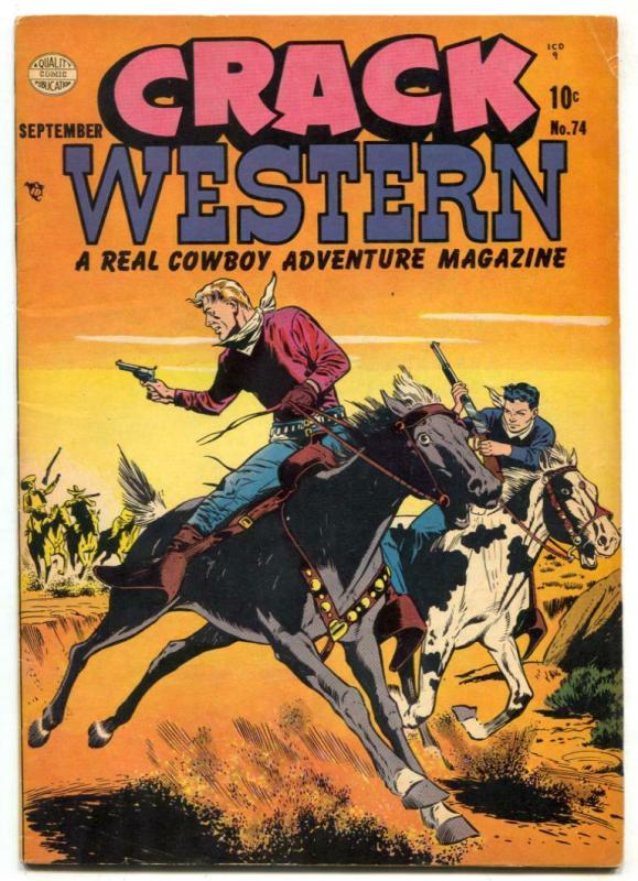 Crack Western #74 1951- The Whip- Golden Age FN 