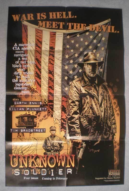 UNKNOWN SOLDIER Promo Poster, 22x34, 1997, Unused, more Promos in store