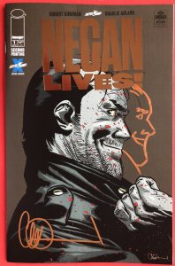 Negan Lives #1 Walking Dead BRONZE Foil Variant w/Charlie Adlard Negan Remarque