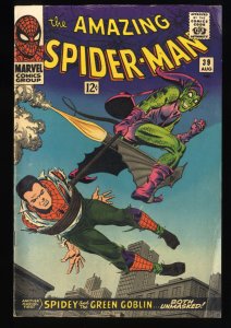 Amazing Spider-Man #39 VG+ 4.5 Green Goblin 1st John Romita Art on Spidey!