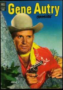 Gene Autry #66 1952- Dell Western- Photo cover VG