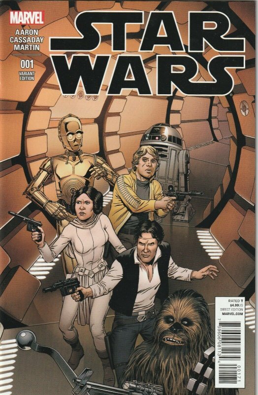 Star Wars # 1 Bob McLeod 1:25 Variant Cover NM Marvel 2015  [C1]