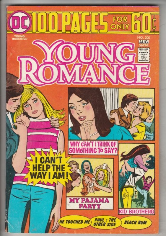 Young Romance #200 (Aug-74) VF/NM High-Grade 