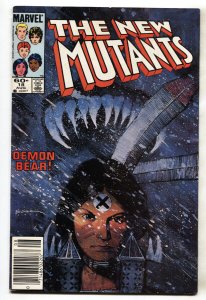 NEW MUTANTS #18--1st new WARLOCK--1984--Marvel--newsstand