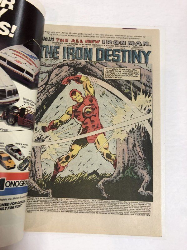 Iron Man (1985) # 191 (VF/NM) | Canadian Price Variant CPV