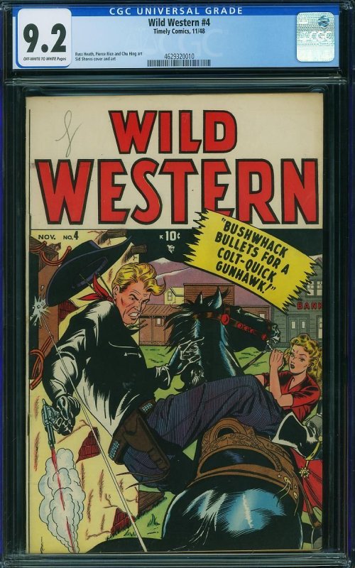 Wild Western #4 (1948) CGC 9.2