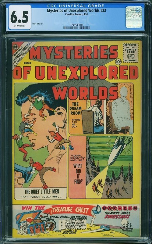 Mysteries of Unexplored Worlds #23 (1961) CGC 6.5 FN+