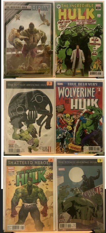 Hulk Comics Lot Of 6 books: Barends Nakayama 181 Facsimile VFN/NM Read Please