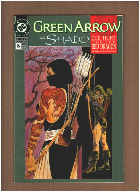 Green Arrow #66 DC Comics 1992 Mike Grell NM- 9.2