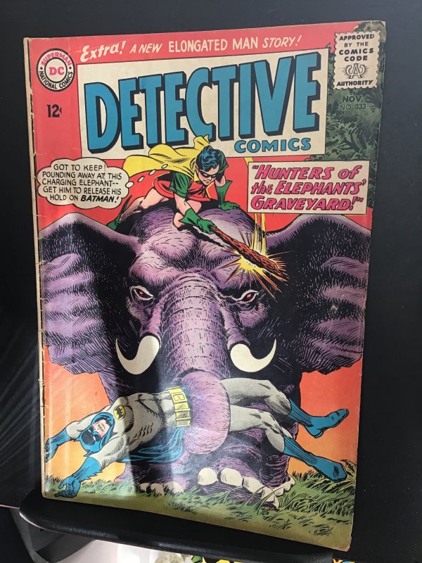 Detective Comics #333 (1964) Mid-grade Elephant Grave Yard key! VG/FN Wow!