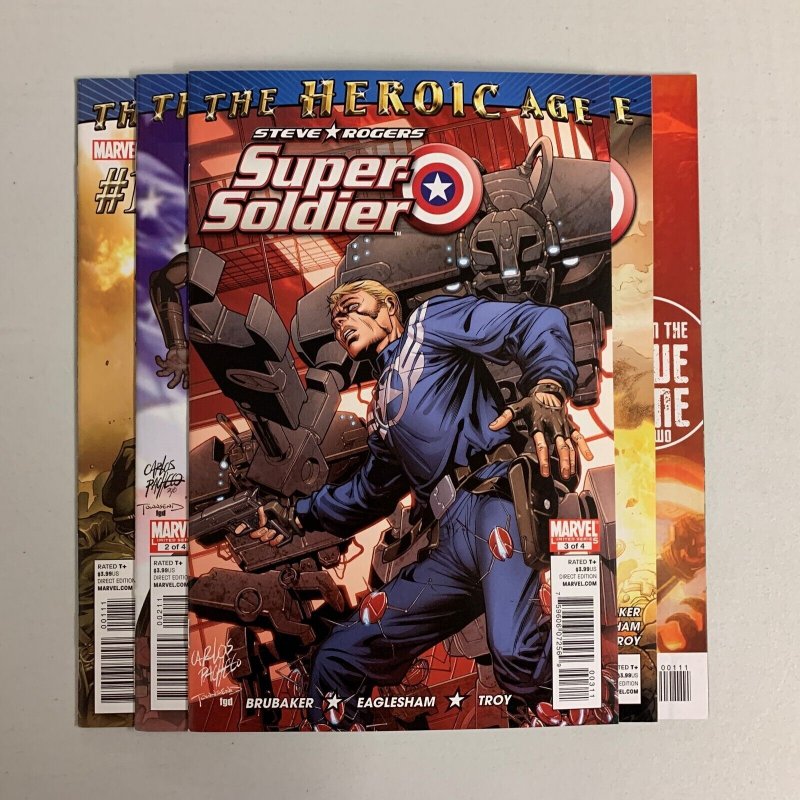 Steve Rogers Super Soldier #1-4 + Annual #1 (Marvel 2010) Ed Brubaker (9.0+)  