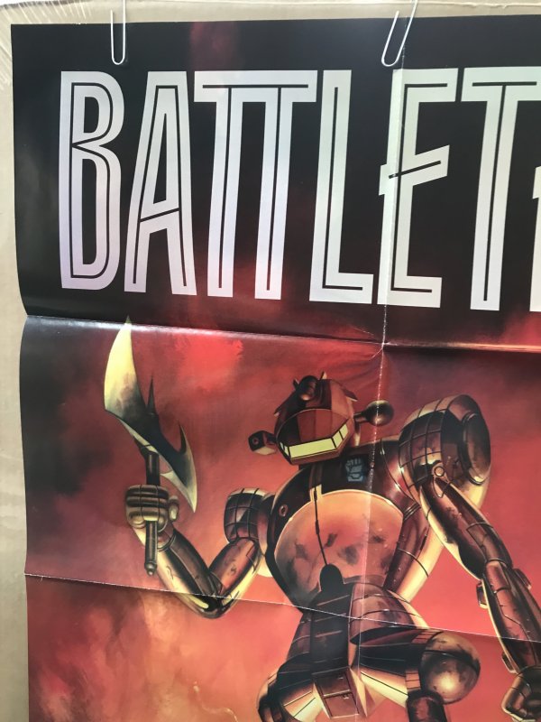 BATTLETECH FASA folded Promo Poster : ROC 1993 34”x22” NM; Boris mech art