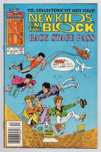 New Kids On The Block Backstage Pass #1 (Harvey Rockomics, 1990) VG/FN