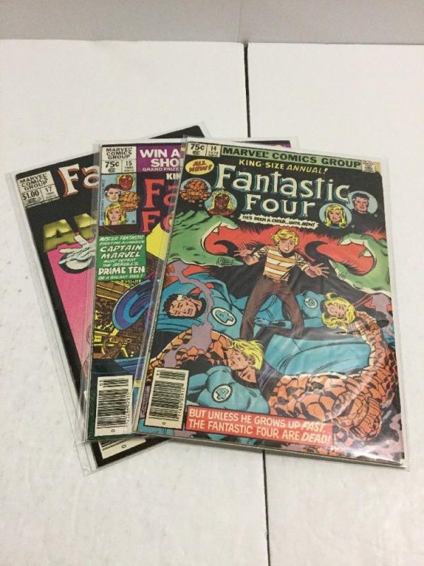 Fantastic Four Annual 14 15 17 Lot See Description For Grades Marvel Comics IK