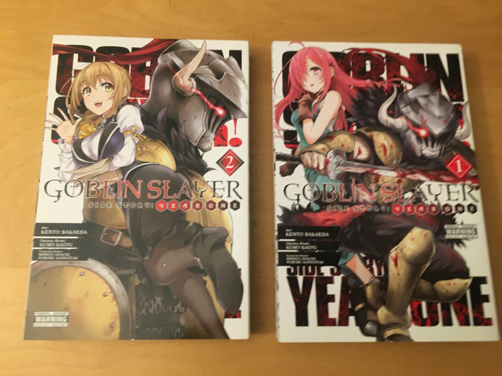 Goblin Slayer VOL 1 & 2, NM (9.4 - 9.6) Manga Side Story Year One