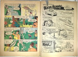 BUGS BUNNY IN THE MYSTERIOUS BUCKAROO Comic # 420 — 1952 Dell Comics Good Cond