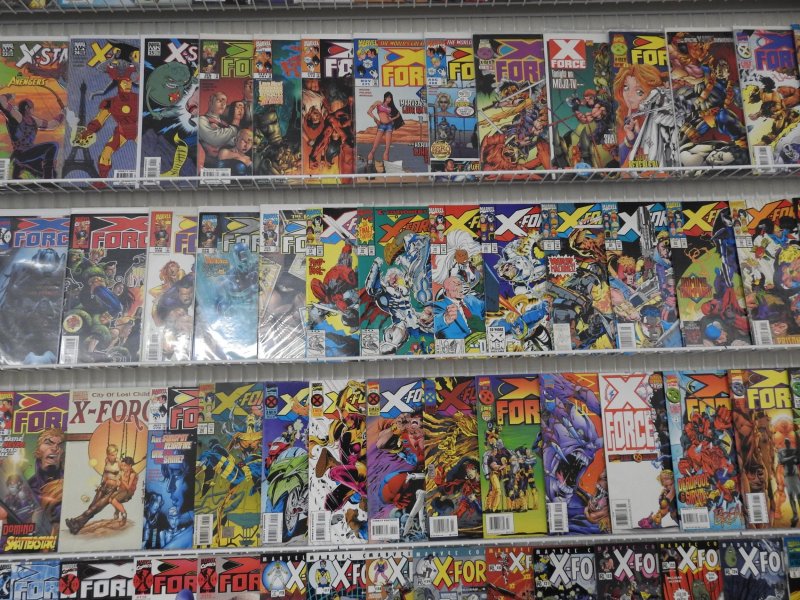 Huge Lot of 170+ Comics W/ X-Force +More! Avg. VF Condition!