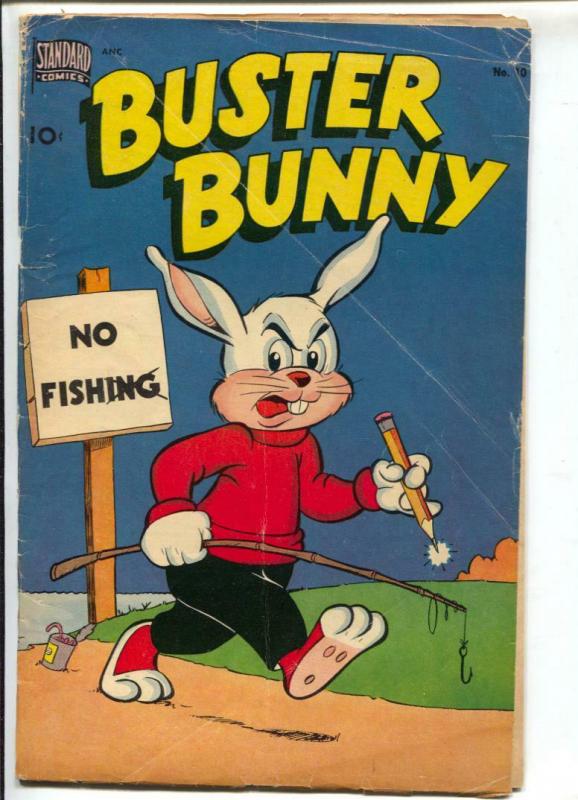 Buster Bunny #10 1951-Standard-funny animals-fishing cover-VG-