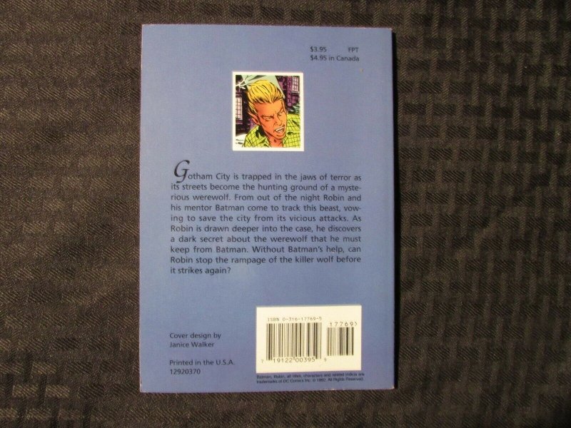 1992 ROBIN I Werewolf Angelo Torres SC VF+ Little Brown 1st Printing