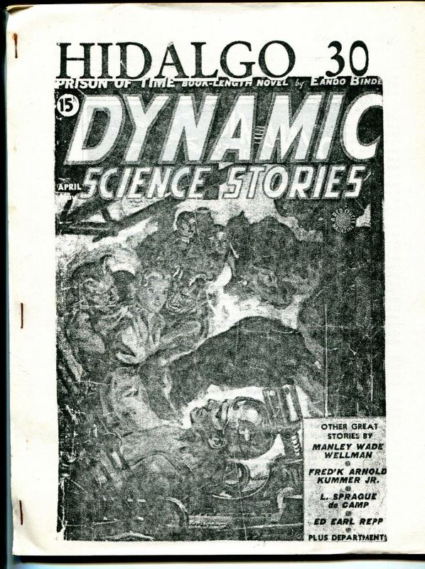 Hidalgo 30 1994-pulp fanzine-Dynamic Science Stories index-Weird Tales-FN