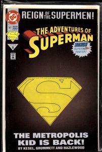 Adventures of Superman #501 Die-cut cover (1993) Superboy