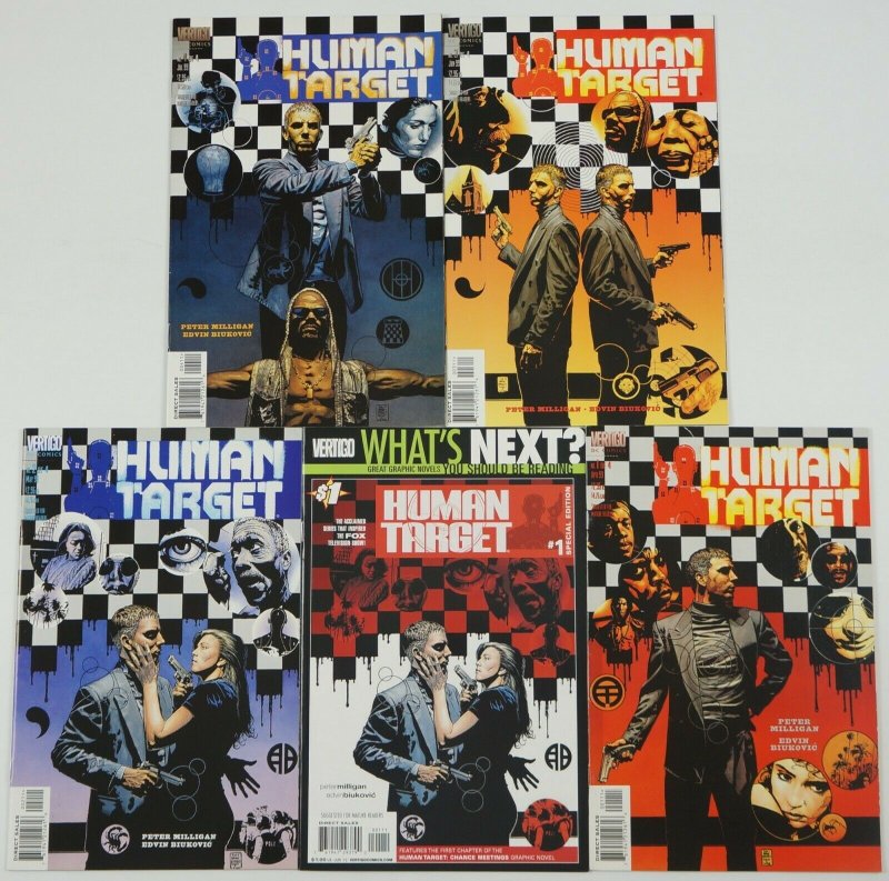 Human Target #1-4 VF/NM complete series + what's next variant - peter milligan