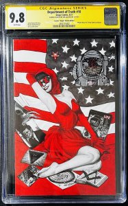 DEPARTMENT OF TRUTH #10 CGC 9.8 Signed & remarked by Zoe Lacchei Splash  LTD 350