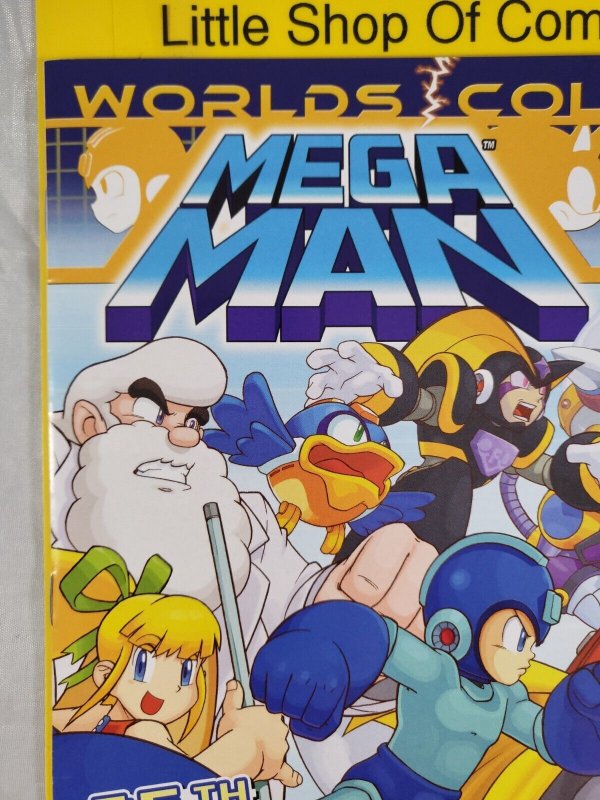 Mega Man #25 Gatefold Cover 2013 Archie Comics Worlds Collide Part 4