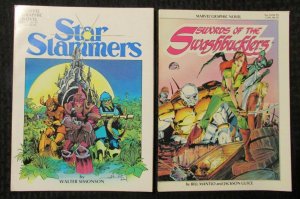 1983/84 Marvel Grahic Novel #6 FN Star Slammers #14 FN+ Swashbucklers LOT of 2