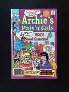 Archie's Pals 'n' Gals #200  Archie Comics 1988 VF Newsstand