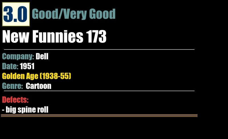 New Funnies 173 (1951) GD/VG Golden Age Dell comic