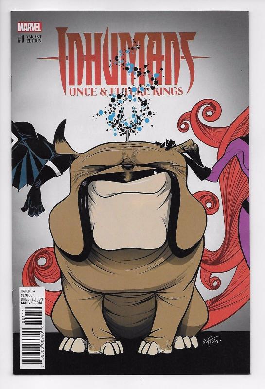 Inhumans Once Future Kings #1 Lockjaw Variant (Marvel, 2017) NM