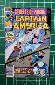 Captain America #373 Newsstand Edition (1990) 1st app Leon Hoskins