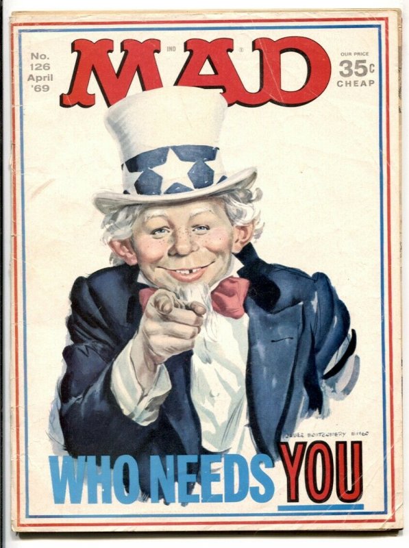 Mad-Magazine #126 1969- UNCLE SAME COVER