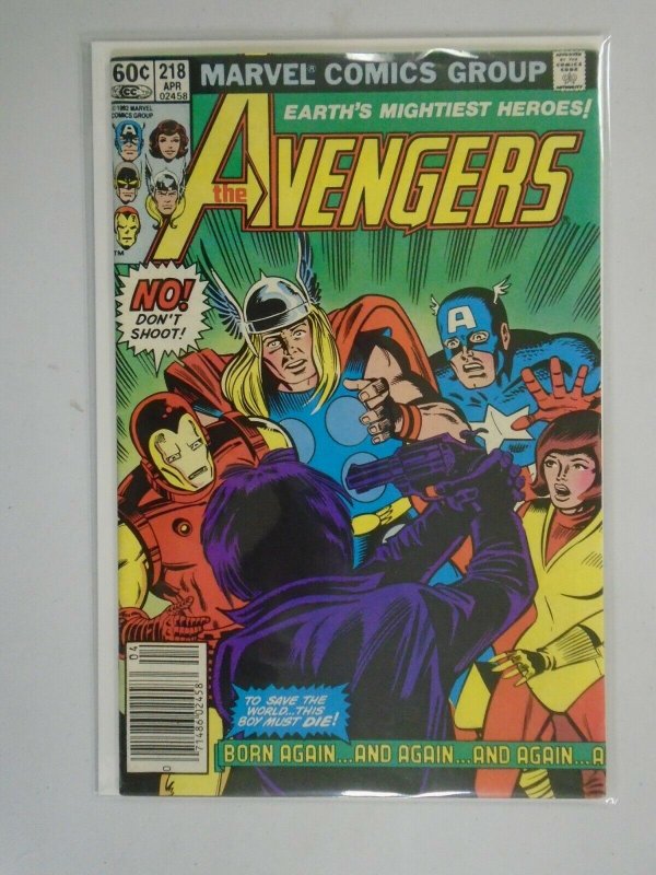 Avengers #218 Newsstand edition 6.0 FN (1982 1st Series)