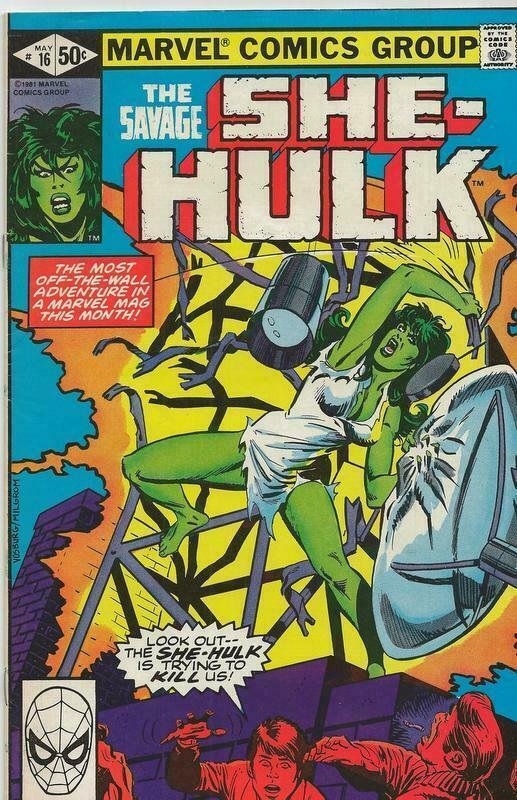 Savage She-Hulk #16 ORIGINAL Vintage 1981 Marvel Comics Disney+