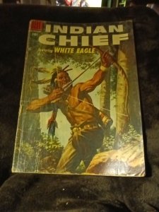 Indian Chief #19 Golden Age 1955 Dell Comics White Eagle Painted Cover