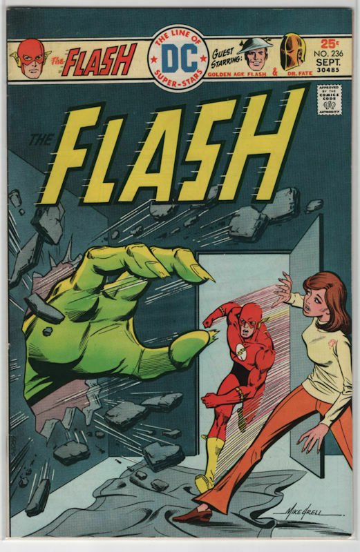 Bronze Age Flash Comics #236 6.0 Fine condition Mike Grell Cover 1974