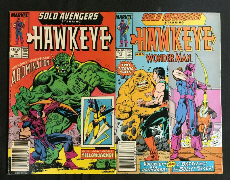 SOLO AVENGERS STARRING HAWKEYE 16 COMICS LOT VG/NM INCLUDES #3, 5-19