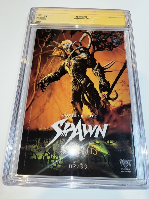 Spawn (1999) # 80 (CGC 9.8 SS WP) Signed Greg Capullo • Story Todd McFarlane