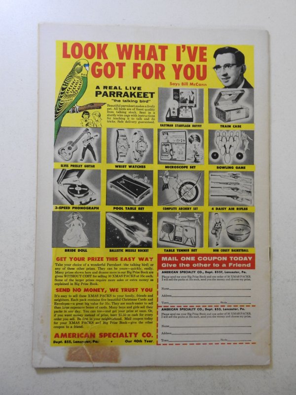 Strange Adventures #98 (1958) VG- Condition 3 in tear bc