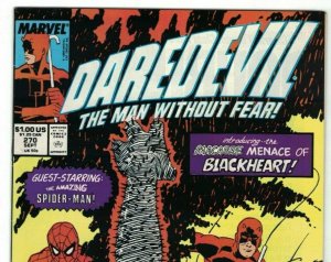Daredevil #270 VF/NM; Marvel | 1st appearance & origin of Blackheart
