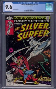Fantasy Masterpieces v2 #4 1980 Marvel Silver Surfer vs Thor CGC 9.6 White Pages