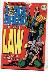 JUDGE DREDD #1--1983--Brian Bolland cover--comic book--VF