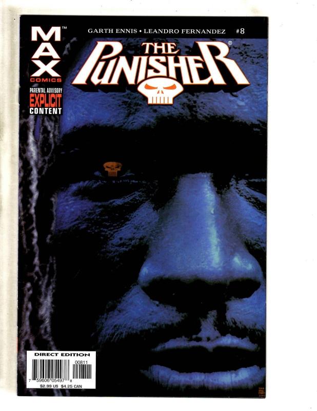 Lot Of 10 Punisher Marvel Comic Books # 1 2 5 8 9 10 11 12 13 14 Defenders CR35