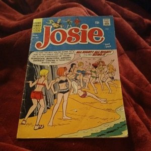 Josie #42 Archie mlj comics 1969 Beach Bikini cover good girl art Silver age